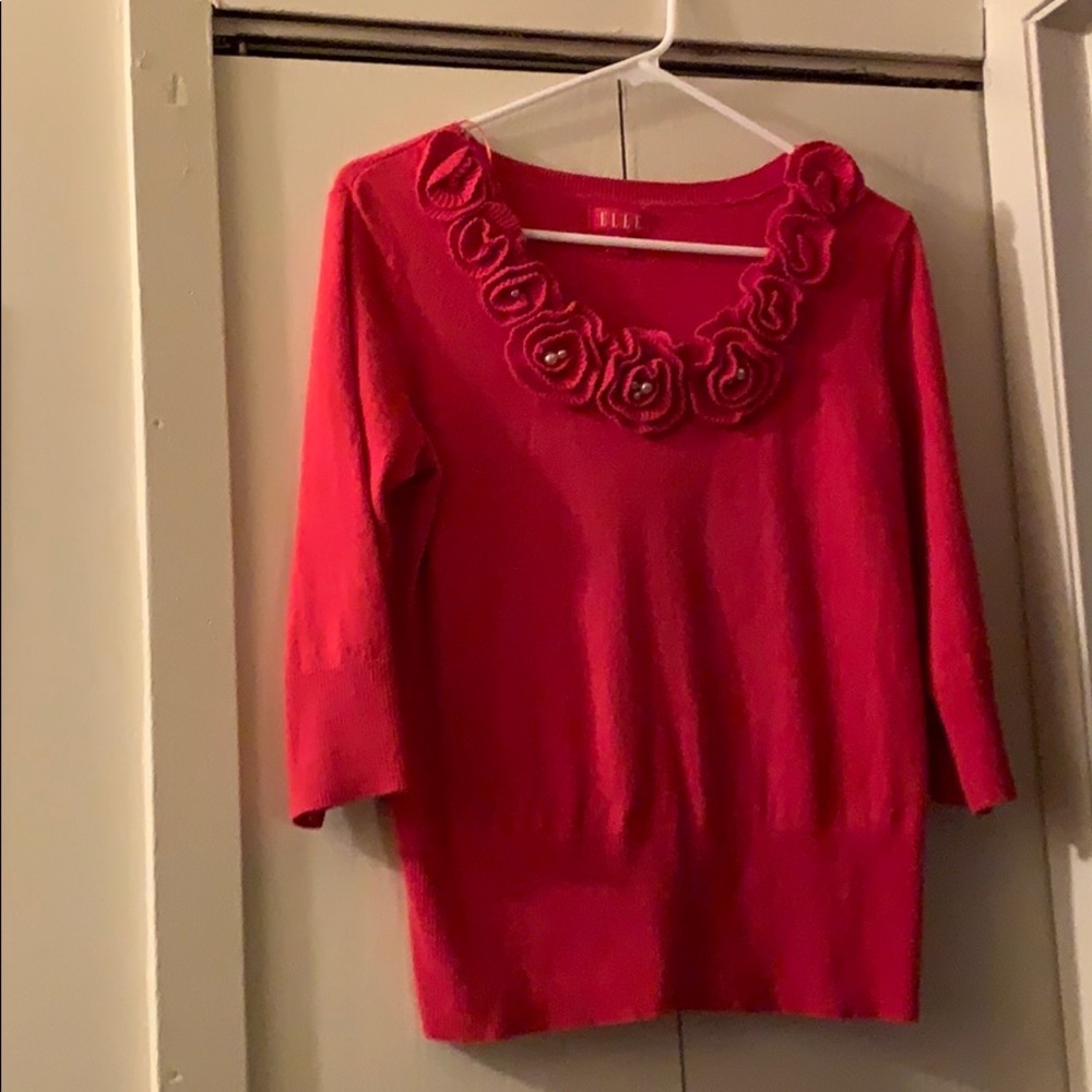 Red Sweater by Elle
